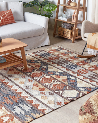 Covor împletit - KALFA carpet Multicolor 160 x 230 cm Jute