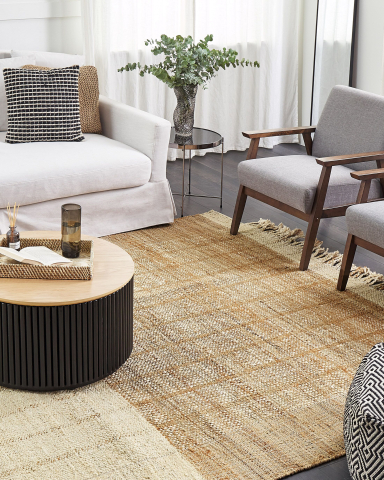 Covor împletit - KARKIN Rug Beige 200 x 300 cm Jute