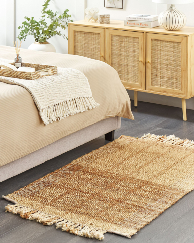 Covor împletit - KARKIN Rug Beige 80 x 150 cm Jute