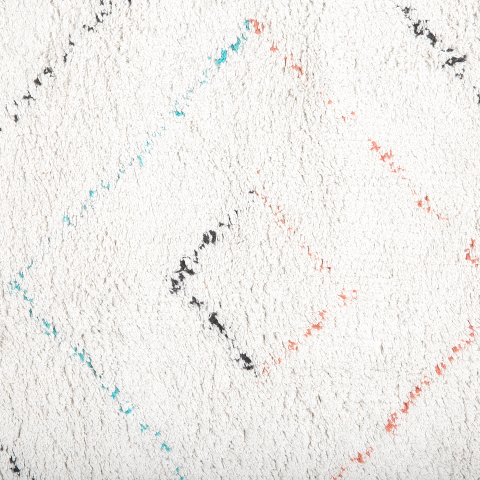 Covor KARTAL Alb 80 x 150 cm Bumbac [4]