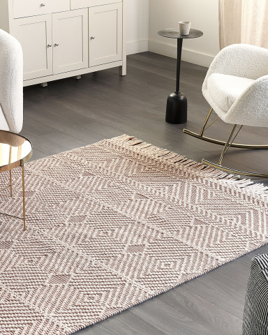 KESTEL Brown Beige 160 x 230 cm Wool Rug [0]