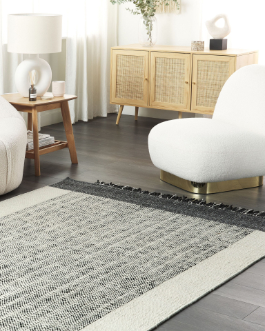 Covor împletit - KETENLI Rug White 160 x 230 cm Wool