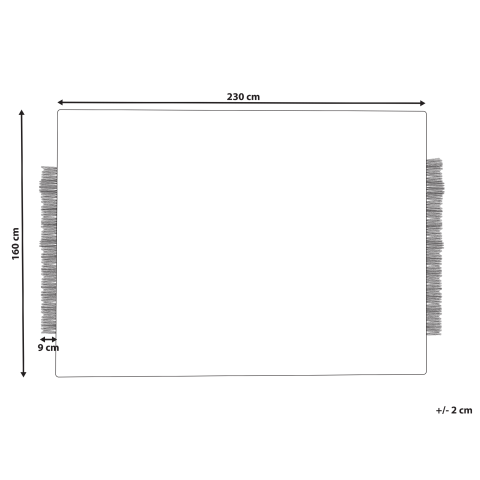 Covor KETENLI Alb 160 x 230 cm Lână [2]