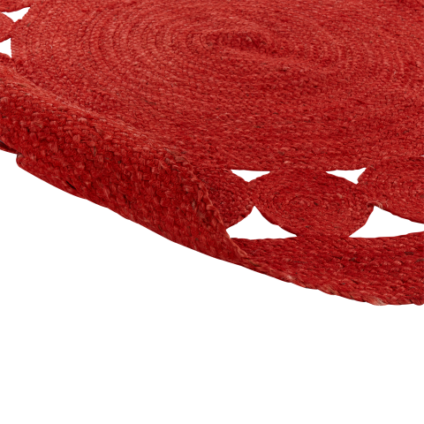 Covor KOYUNLU Roșu ø 120 cm Iută [6]
