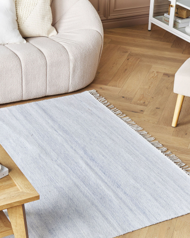 Covor împletit - MALHIA carpet Light blue 160 x 230 cm