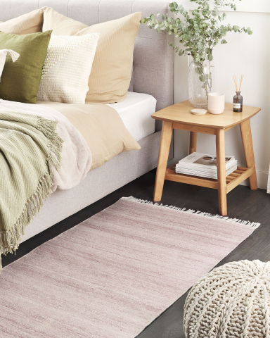 Covor împletit - MALHIA Rug Light Red 80 x 150 cm