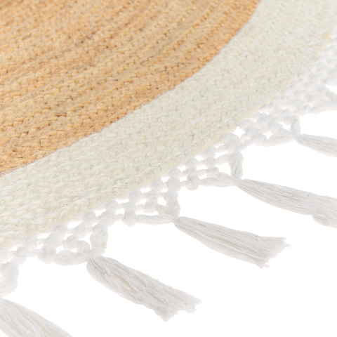 Covor MARTS Alb ø 200 cm Iută [5]