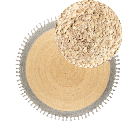 MARTS rug Grey ø 200 cm Jute [1]