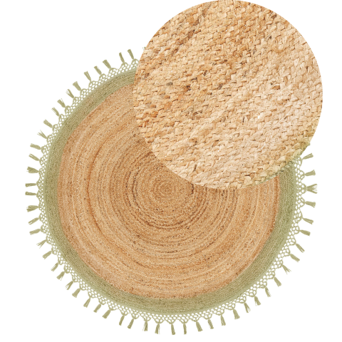 Carpet MARTS Green ø 140 cm Jute [1]