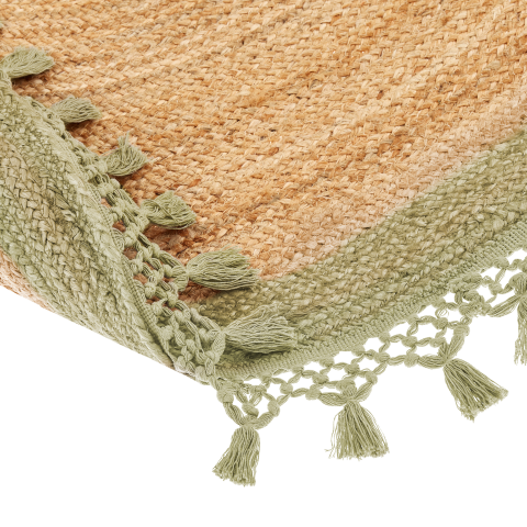 Covor MARTS Verde ø 140 cm Iută [5]