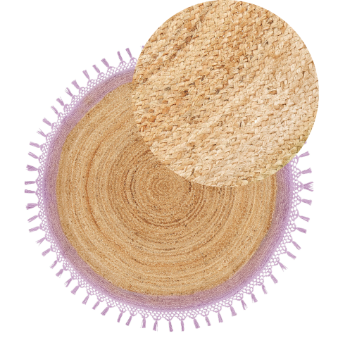 MARTS Rug Purple ø 140 cm Jute [1]