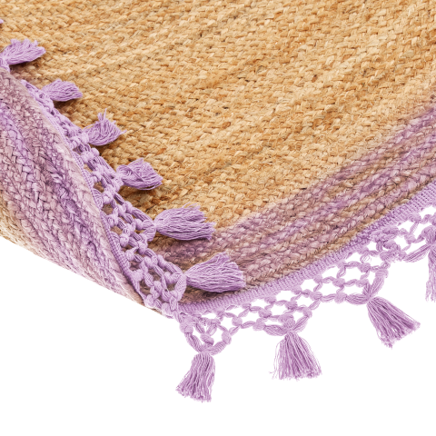 MARTS Rug Purple ø 140 cm Jute [5]