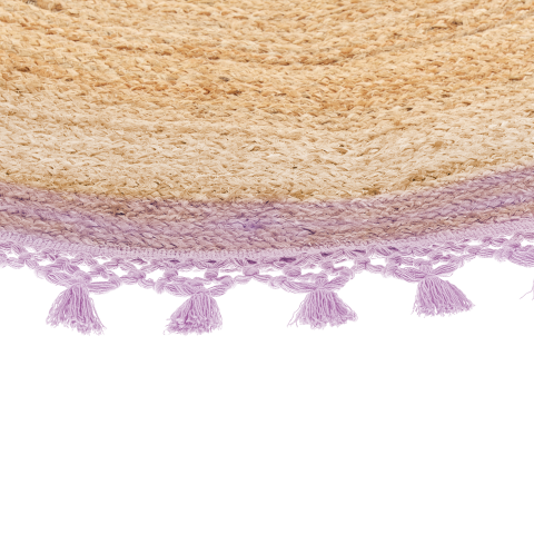 MARTS Rug Purple ø 140 cm Jute [6]