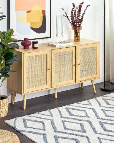 Covor cu fir lung - MENDERES rug Light blue 160 x 230 cm Cotton