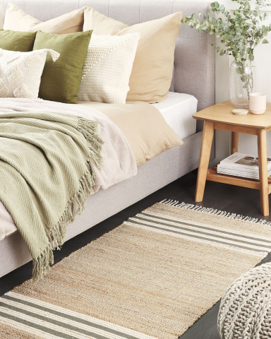 Covor împletit - MIRZA Rug Grey 80 x 150 cm Jute