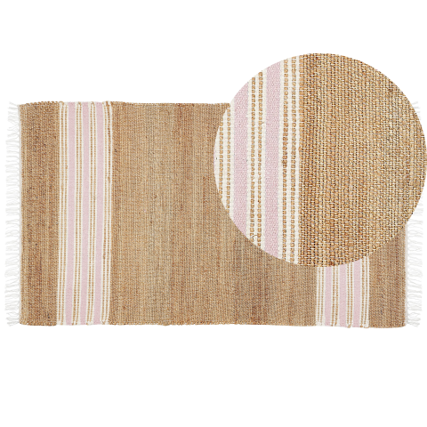 Mirza pastel pink 80 x 150 cm jute [1]