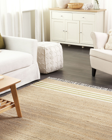 MIRZA Rug Olive Green 160 x 230 cm Jute [0]