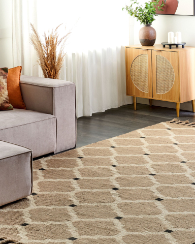 Covor împletit - ORENCIK carpet Beige 200 x 300 cm Jute