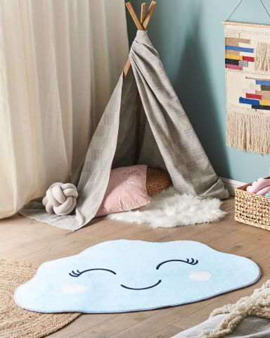 Covor pentru camera copilului - CUMULUS Children's Rug Light Blue 90 x 120 cm