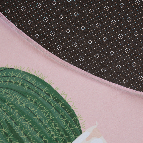 Covor pentru copii ELDIVAN Roz ø 120 cm [5]