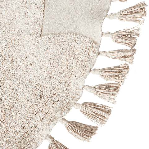 Children's rug ETSERI Beige ø 120 cm Cotton [5]