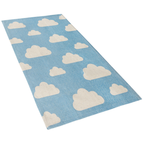 Covor pentru copii GWALIJAR Albastru 60 x 90 cm Bumbac [3]