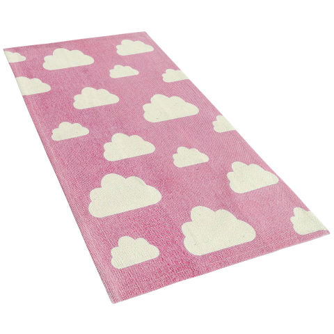 GWALIJAR Children's Carpet Pink 60 x 90 cm Cotton [3]