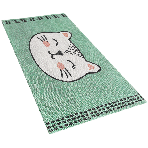 Children's rug HOWRAH Light green 60 x 90 cm Cotton [3]