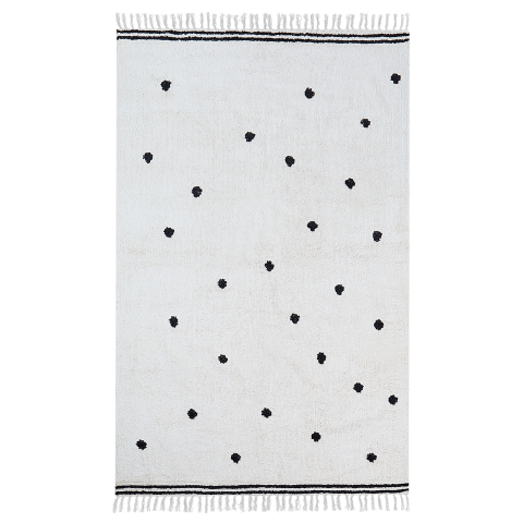 Children's rug LAZA Off-white 140 x 200 cm Cotton [1]