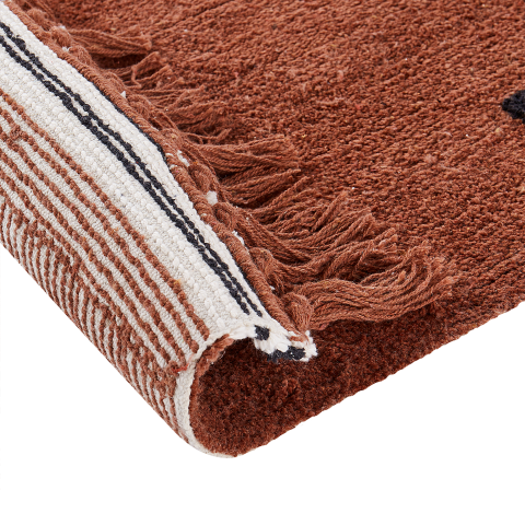 LAZA Children's Rug Brown 140 x 200 cm Cotton [4]