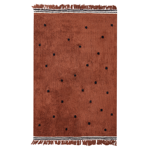 LAZA Children's Rug Brown 140 x 200 cm Cotton [1]