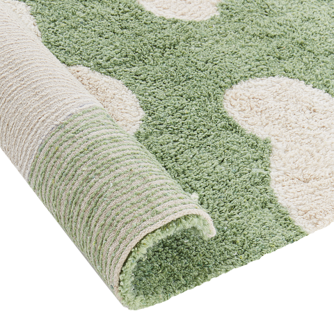 MOKHVA Children's Carpet Green 140 x 200 cm Cotton [4]