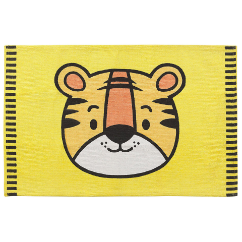 RANCHI Children's Carpet Yellow 60 x 90 cm Cotton [1]