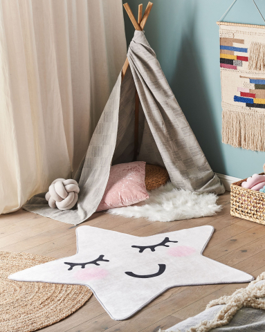 Carpets - SIRIUS Children's Rug White 120 x 120 cm