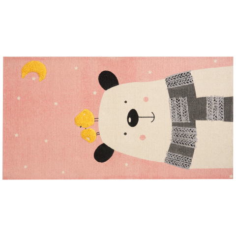 TAPAK Children's Rug Pink 80 x 150 cm Cotton [1]