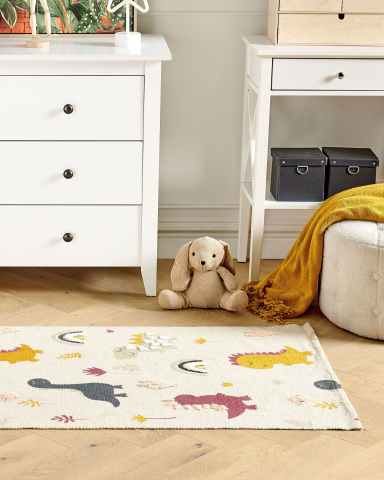 Covor pentru camera copilului - Children's carpet TIOP Multicolor 80 x 150 cm Cotton