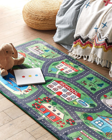 Covor pentru camera copilului - TUTAK Children's Rug Green 80 x 150 cm