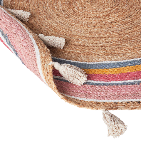 Children's rug ZANAVI Multicolor ø 120 cm Jute [5]