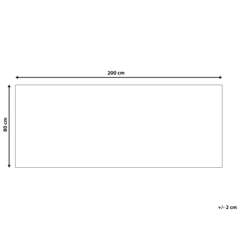Covor SAIKHEDA Alb 80 x 200 cm [2]