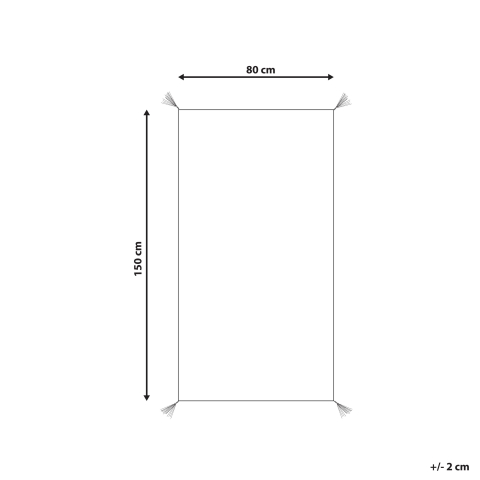 Covor SAKARYA Alb 80 x 150 cm Bumbac [2]