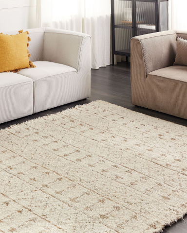 Covor împletit - SANAO rug Beige 200 x 300 cm