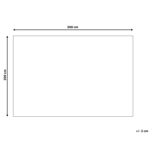 Covor shaggy CIDE Negru/Alb 200 x 300 cm [2]