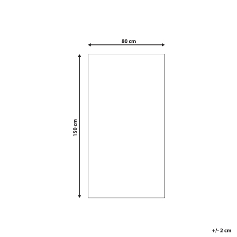 Covor shaggy CIDE Negru/Alb 80 x 150 cm [2]