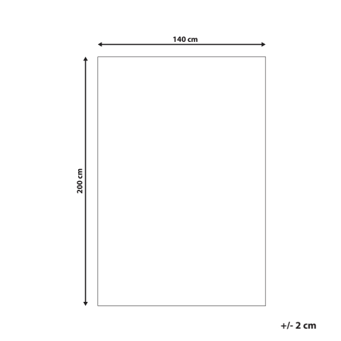 CIDE Red Shaggy Carpet 140 x 200 cm [2]