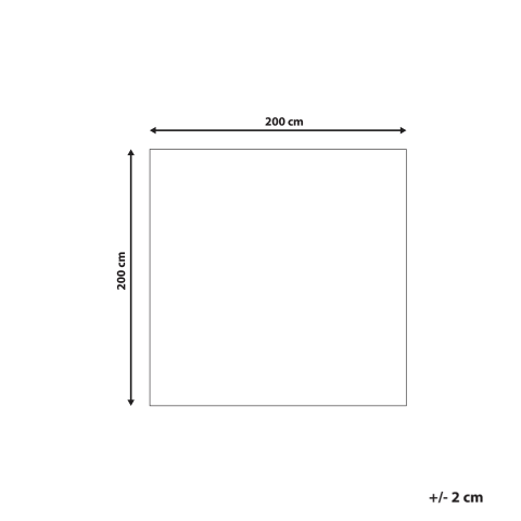 Covor shaggy DEMRE Alb 200 x 200 cm [2]