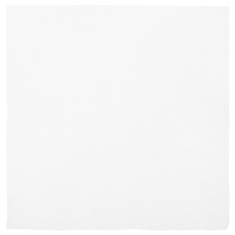 Shaggy rug DEMRE White 200 x 200 cm [1]