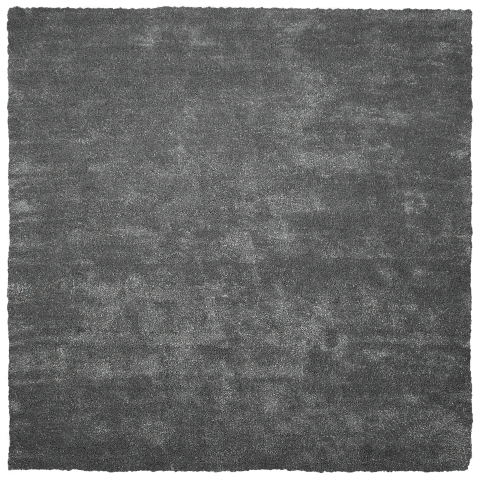 Shaggy rug DEMRE Dark grey 200 x 200 cm [1]