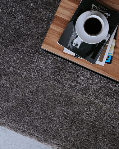 Covor cu fir lung - Shaggy rug DEMRE Dark grey 80 x 150 cm