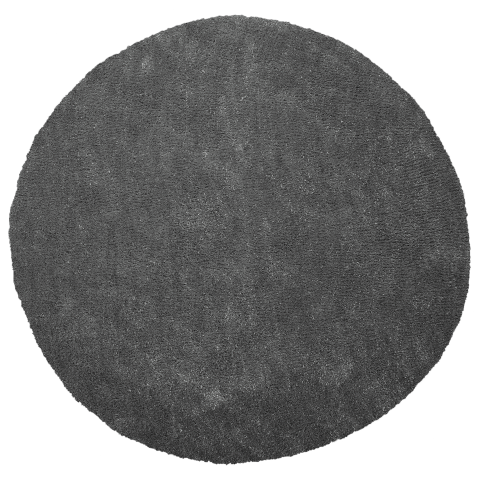 Shaggy rug DEMRE Dark grey ø 140 cm [1]