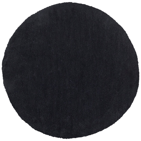DEMRE Shaggy Rug Black ø 140 cm [1]